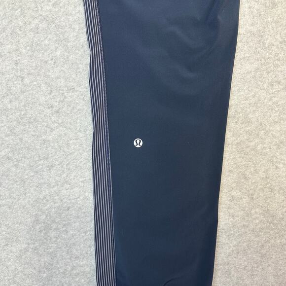 Lululemon Work It Out Track Pants SZ S Wagon Stripe Inkwell Jogger Elastic Waist - Picture 6 of 14